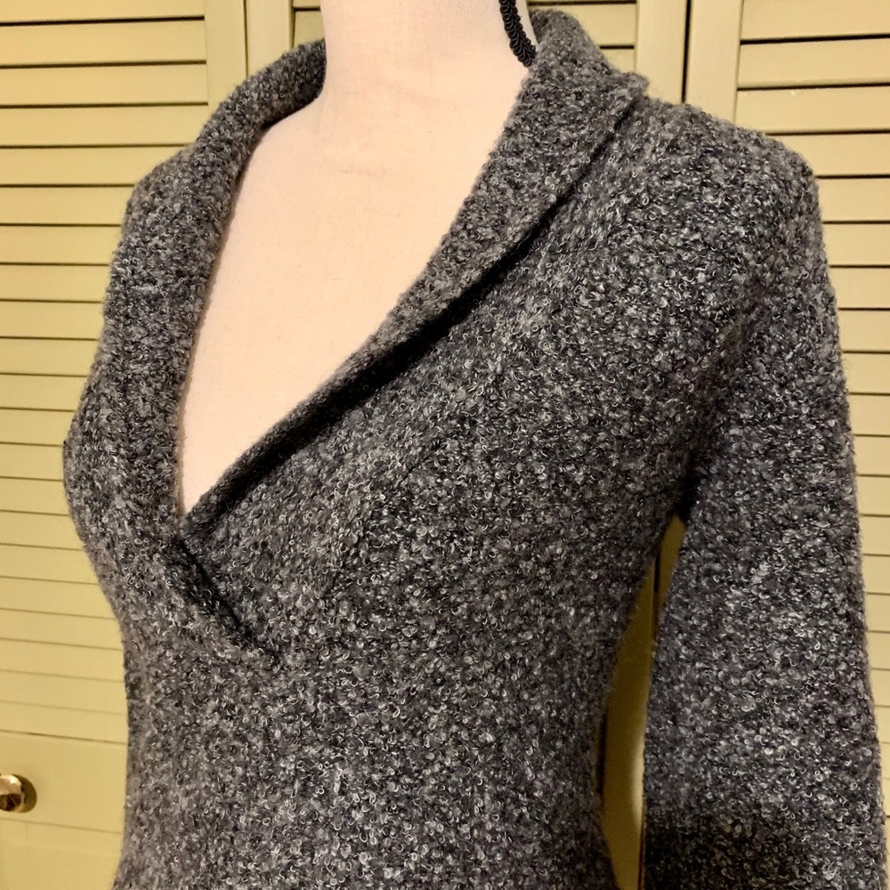 Black and Gray Marled Sweater